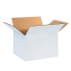 Четырехклапанная белая коробка (гофрокоробка)